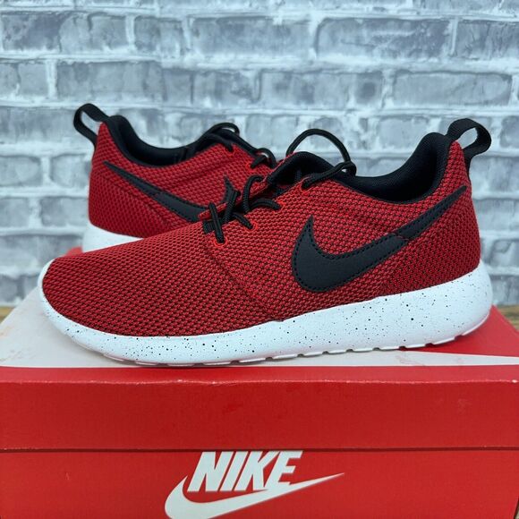 Nike Air Roshe One (GS) University Red Black White‎ 599728-600 Youth Size 6.5Y